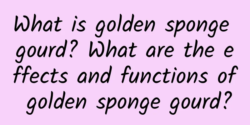 What is golden sponge gourd? What are the effects and functions of golden sponge gourd?