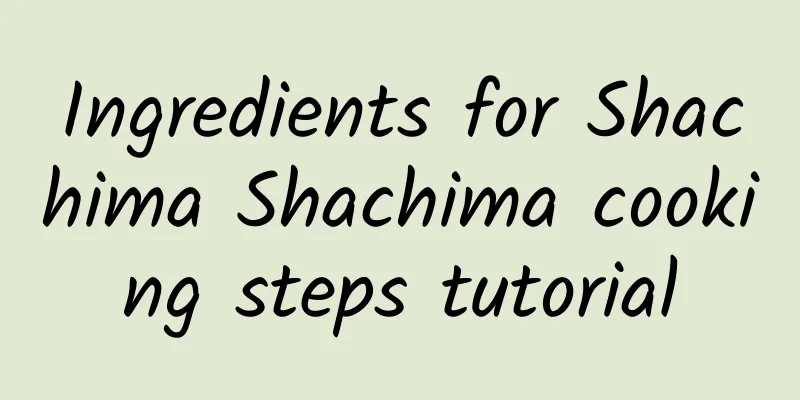 Ingredients for Shachima Shachima cooking steps tutorial