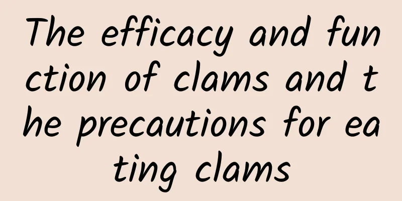 The efficacy and function of clams and the precautions for eating clams