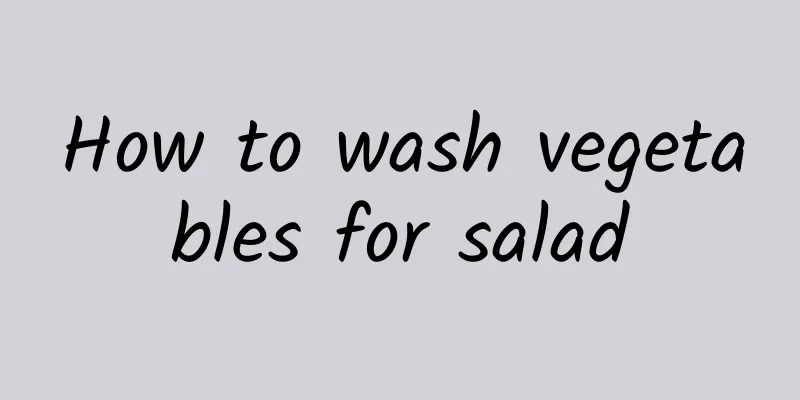 How to wash vegetables for salad