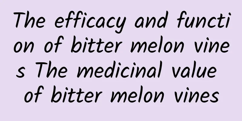 The efficacy and function of bitter melon vines The medicinal value of bitter melon vines