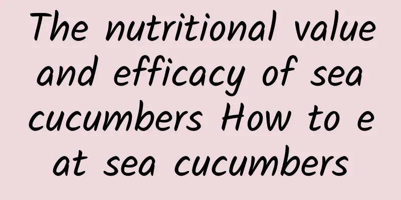 The nutritional value and efficacy of sea cucumbers How to eat sea cucumbers