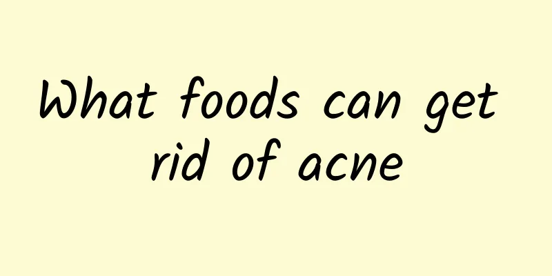 What foods can get rid of acne