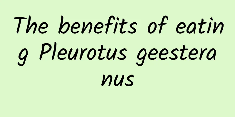 The benefits of eating Pleurotus geesteranus