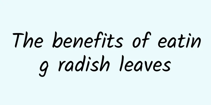 The benefits of eating radish leaves