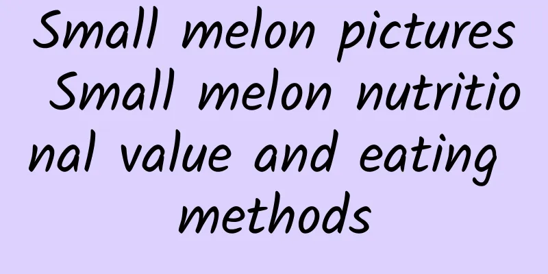 Small melon pictures Small melon nutritional value and eating methods