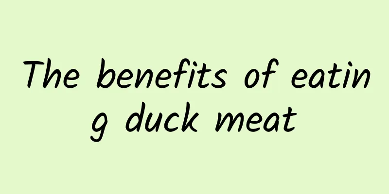 The benefits of eating duck meat