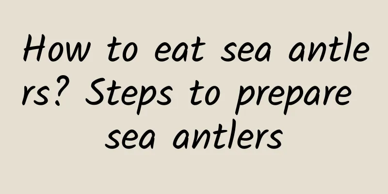 How to eat sea antlers? Steps to prepare sea antlers