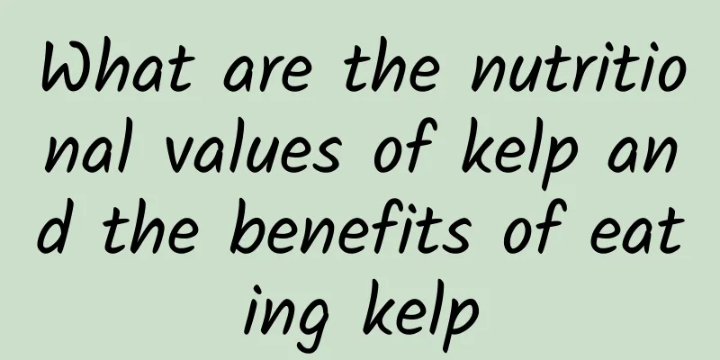 What are the nutritional values ​​of kelp and the benefits of eating kelp