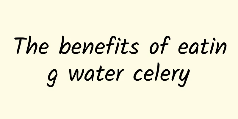 The benefits of eating water celery