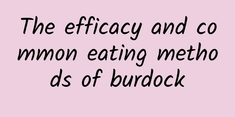 The efficacy and common eating methods of burdock