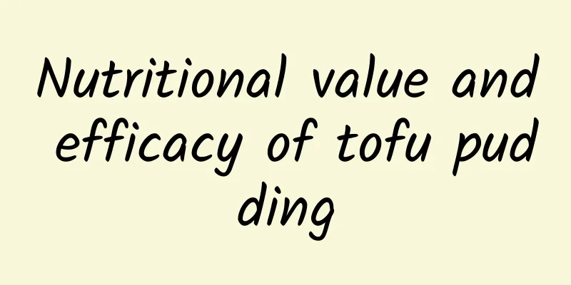 Nutritional value and efficacy of tofu pudding