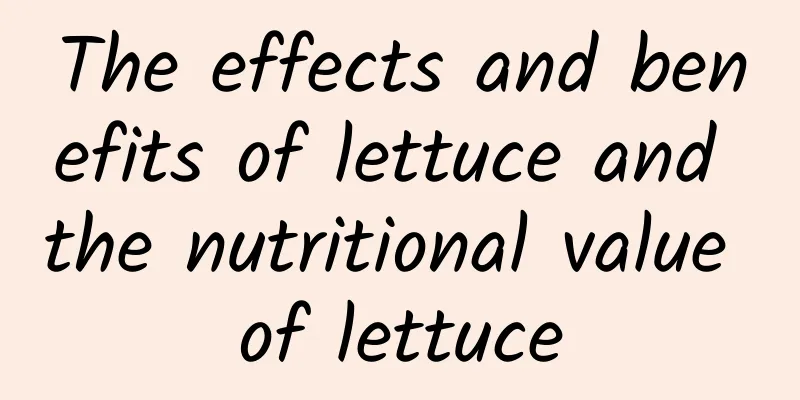 The effects and benefits of lettuce and the nutritional value of lettuce