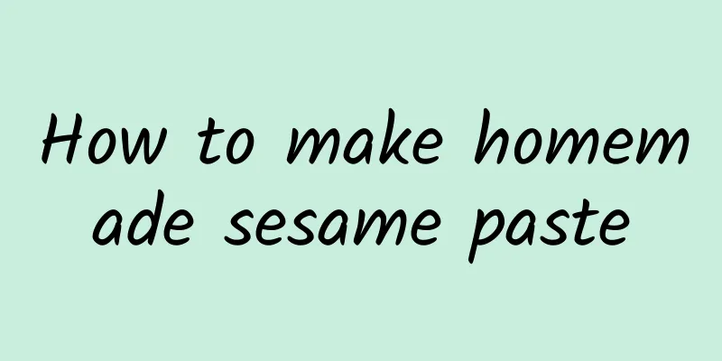 How to make homemade sesame paste