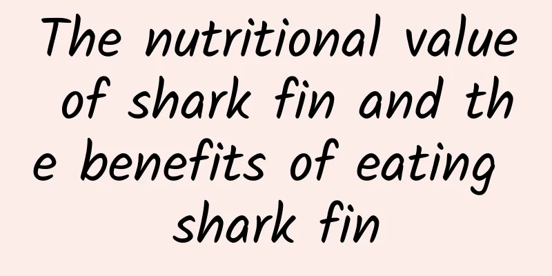 The nutritional value of shark fin and the benefits of eating shark fin