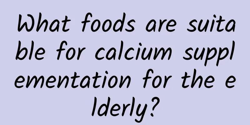 What foods are suitable for calcium supplementation for the elderly?