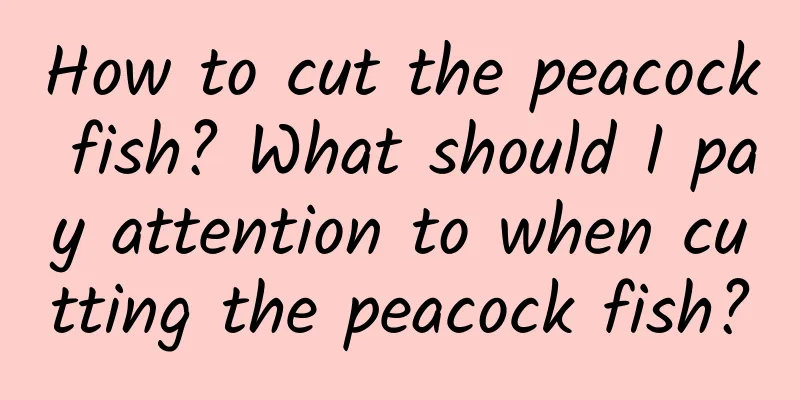 How to cut the peacock fish? What should I pay attention to when cutting the peacock fish?