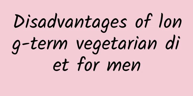 Disadvantages of long-term vegetarian diet for men