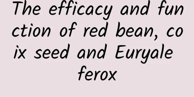 The efficacy and function of red bean, coix seed and Euryale ferox