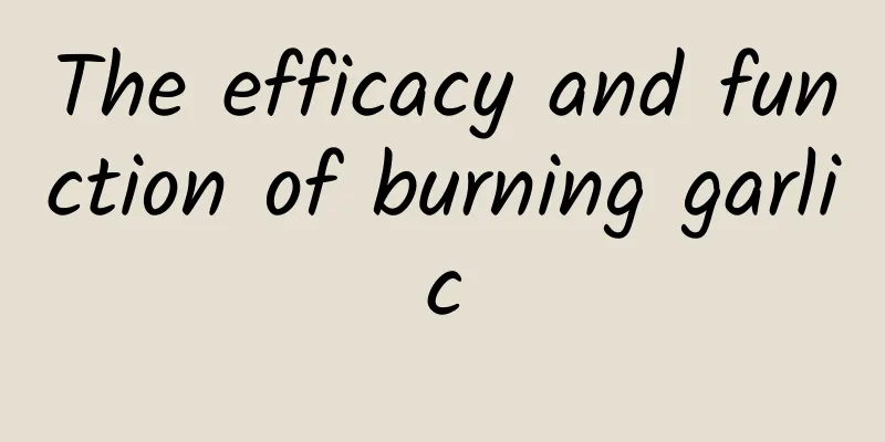 The efficacy and function of burning garlic