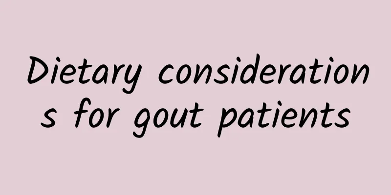 Dietary considerations for gout patients