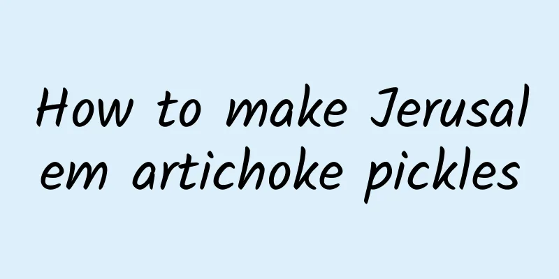 How to make Jerusalem artichoke pickles