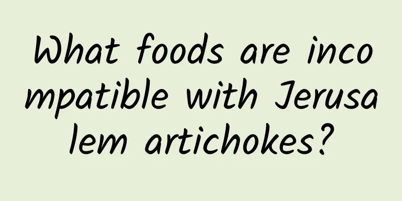 What foods are incompatible with Jerusalem artichokes?