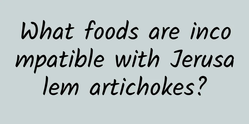 What foods are incompatible with Jerusalem artichokes?