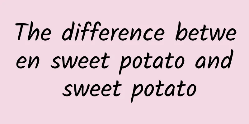 The difference between sweet potato and sweet potato