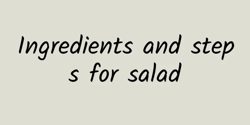 Ingredients and steps for salad