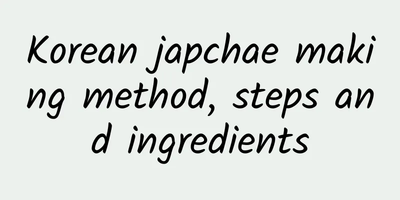 Korean japchae making method, steps and ingredients