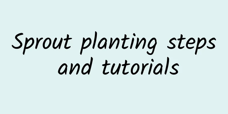 Sprout planting steps and tutorials