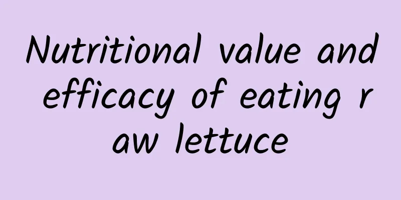 Nutritional value and efficacy of eating raw lettuce