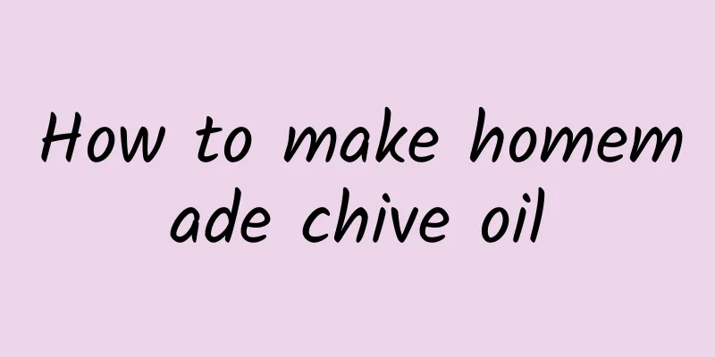 How to make homemade chive oil