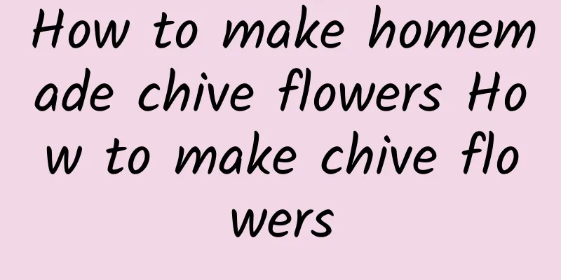 How to make homemade chive flowers How to make chive flowers