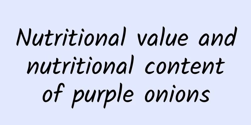 Nutritional value and nutritional content of purple onions