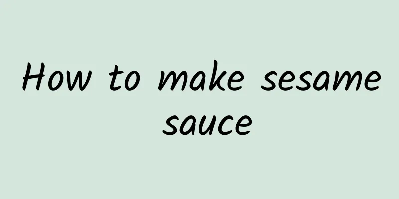 How to make sesame sauce