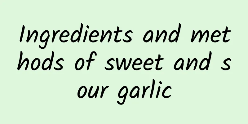 Ingredients and methods of sweet and sour garlic