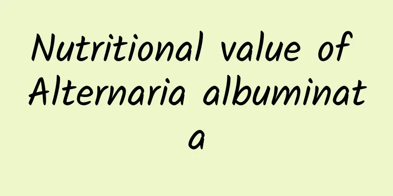 Nutritional value of Alternaria albuminata