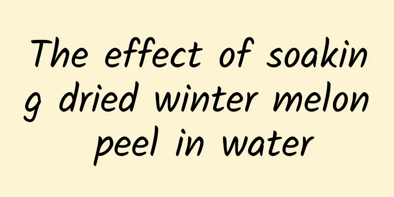 The effect of soaking dried winter melon peel in water