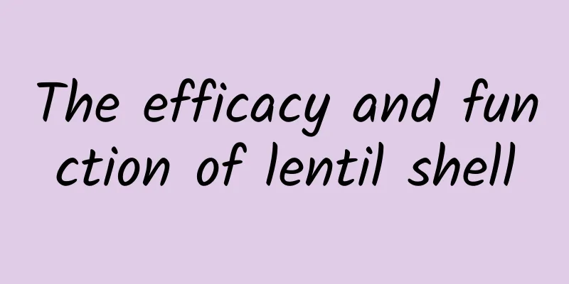 The efficacy and function of lentil shell