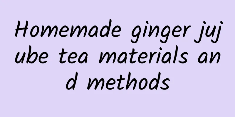 Homemade ginger jujube tea materials and methods