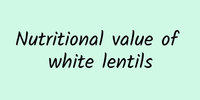 Nutritional value of white lentils