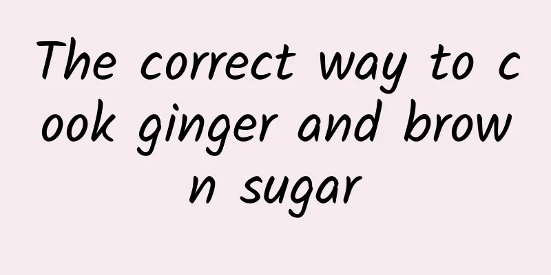 The correct way to cook ginger and brown sugar