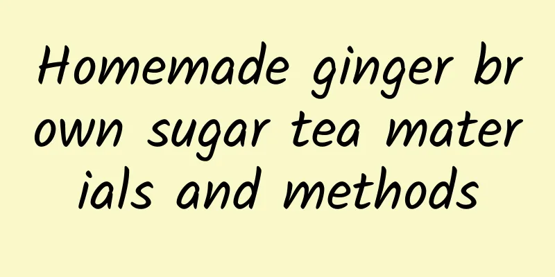 Homemade ginger brown sugar tea materials and methods