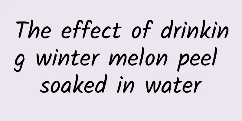 The effect of drinking winter melon peel soaked in water