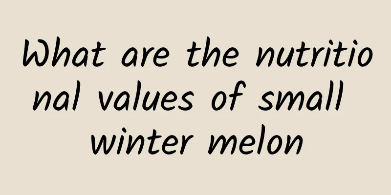 What are the nutritional values ​​of small winter melon