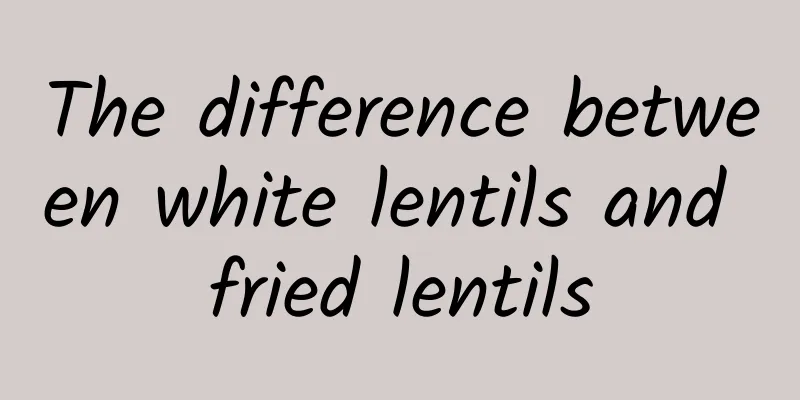 The difference between white lentils and fried lentils