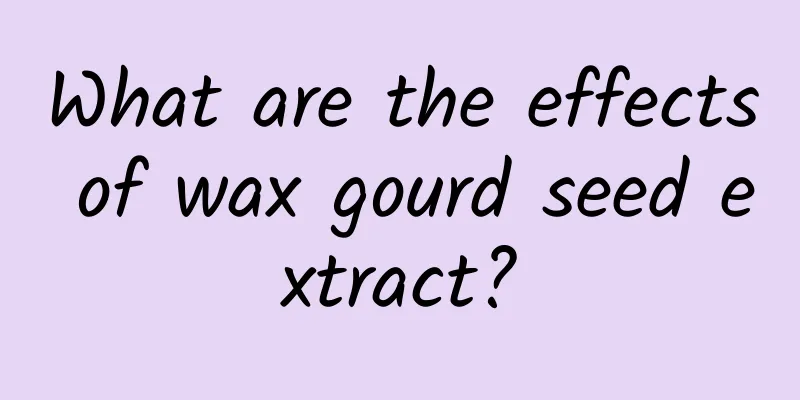 What are the effects of wax gourd seed extract?