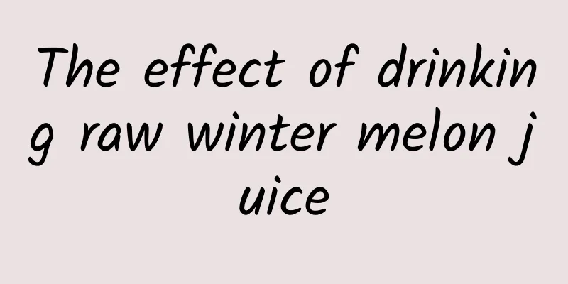 The effect of drinking raw winter melon juice